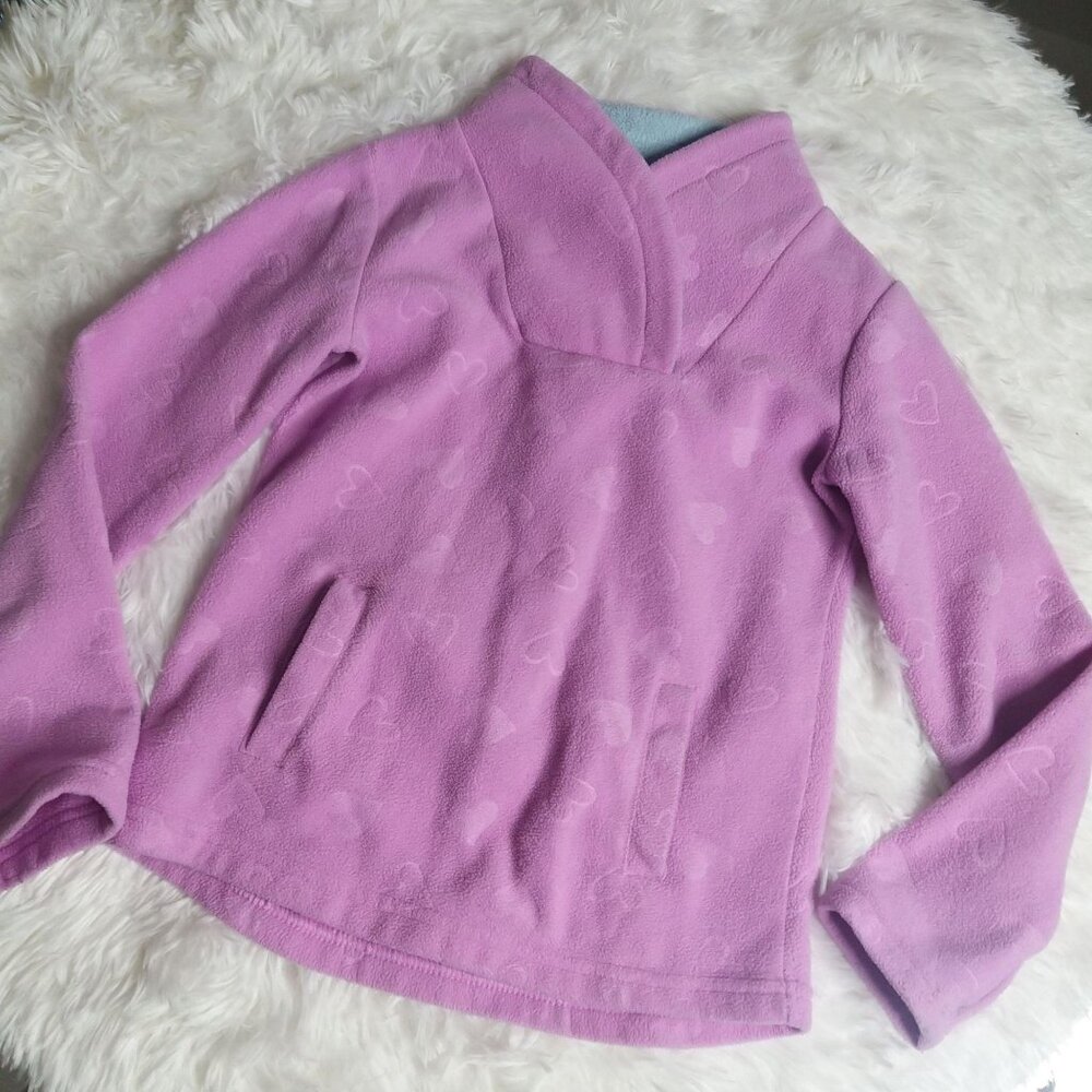 Athletic Works Soft Lilac Girls Fleece Sweater Size XS
